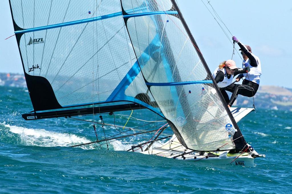 49erFX - Oceanbridge NZL Sailing Regatta - Day 1 © Richard Gladwell www.photosport.co.nz